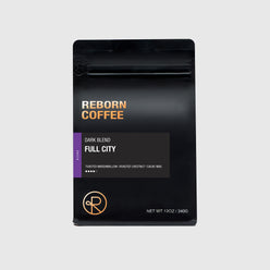 
                  
                    12oz bag of Full City blend Reborn Coffee whole beans.
                  
                