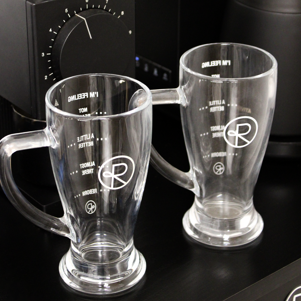 Reborn Coffee Pint Glass