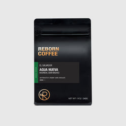 
                  
                    12oz bag of El Salvador, Agua Nueva single origin Reborn Coffee whole beans.
                  
                